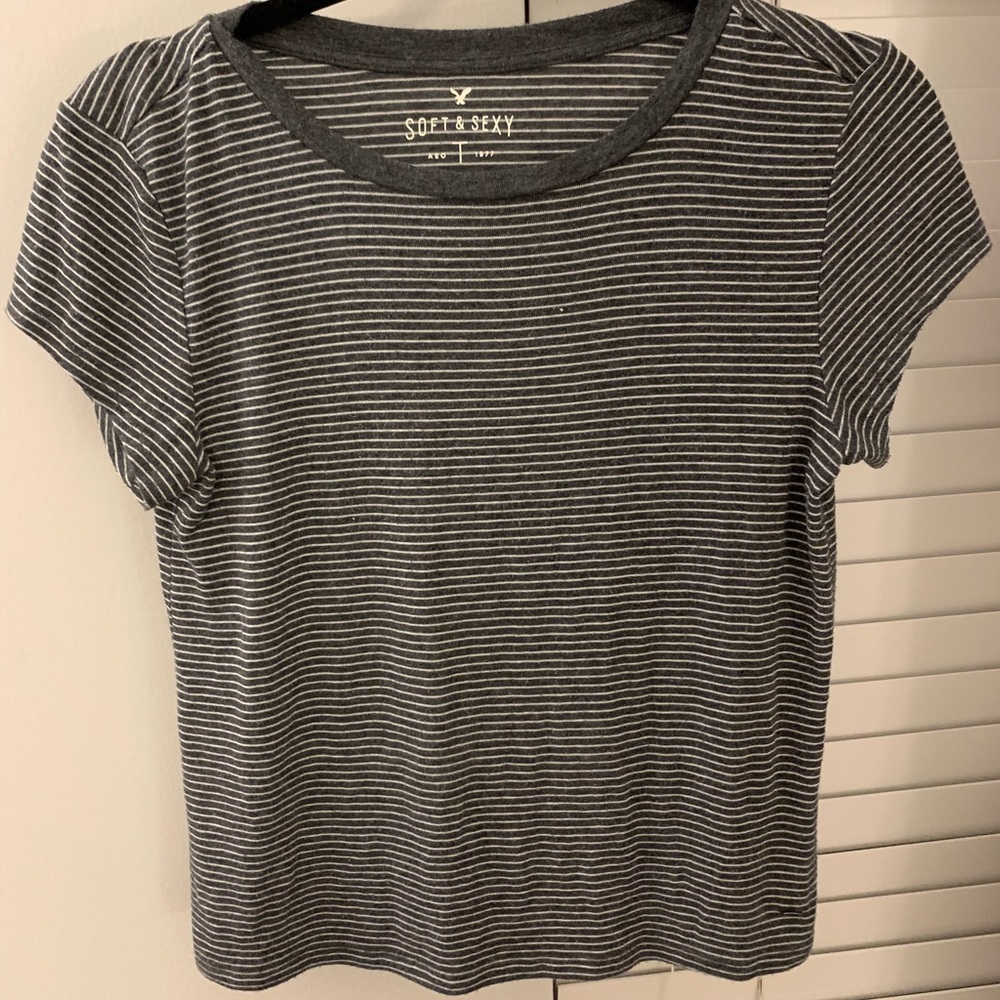 Soft and Sexy A&E striped tee
